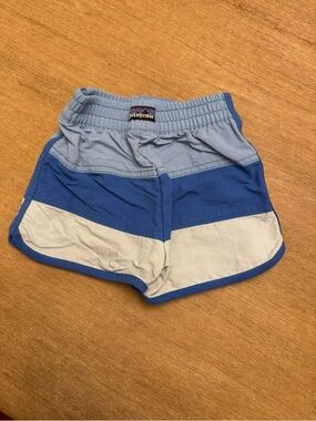 Patagonia Blue Colorblock Kids Swim Shorts